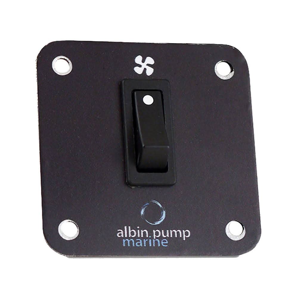 Albin Pump marine control panel 2kW 24V illuminated on/off switch