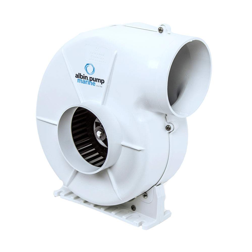 Albin Pump Marine Air Blower 500 Flex 12V white nylon radial ventilation fan marine use