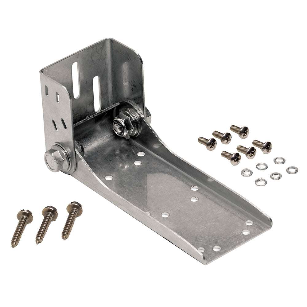 Humminbird MHX-HW metal transom mount bracket with screws for adjustable transducer installation