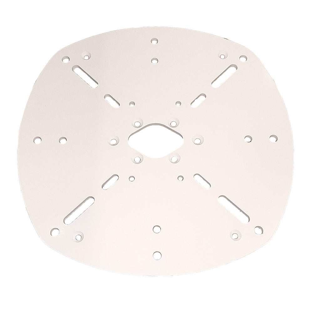Scanstrut Satcom Plate 3 for mounting satcoms up to 60cm with multiple mounting holes and slots