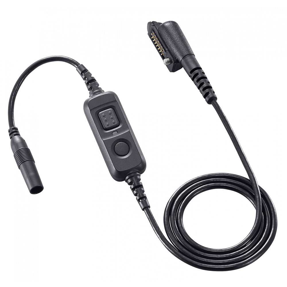 Icom VOX/PTT Case with 14-pin connector and PTT switch cable for IC-F52D and IC-F62D radios