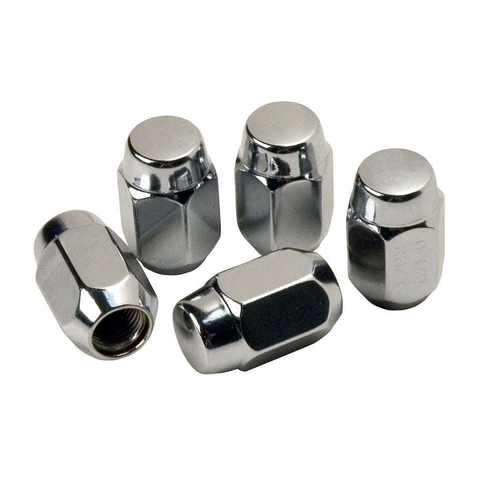 C.E. Smith Chrome Acorn Wheel Nuts 1/2-20 pack of 5 chrome lug nuts for wheel mounting