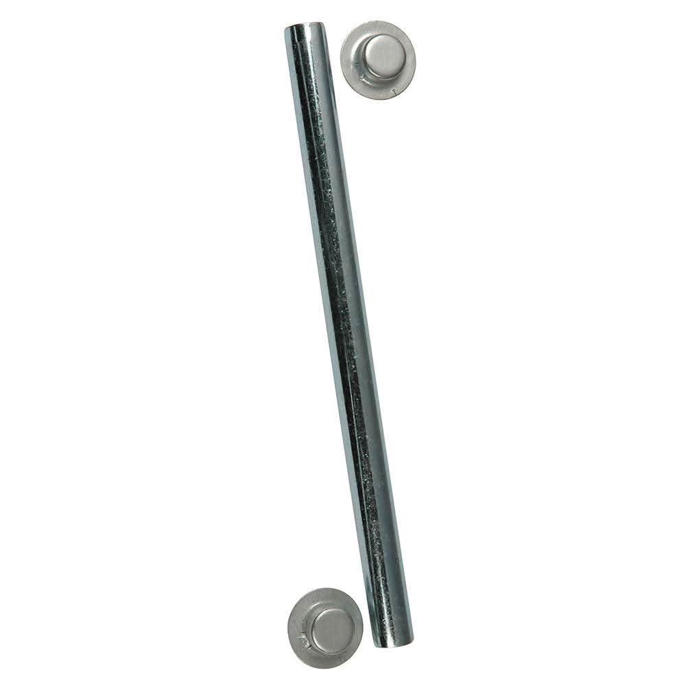 C.E. Smith Package Roller Shaft 1/2" x 6-1/4" zinc shaft with two cap nuts