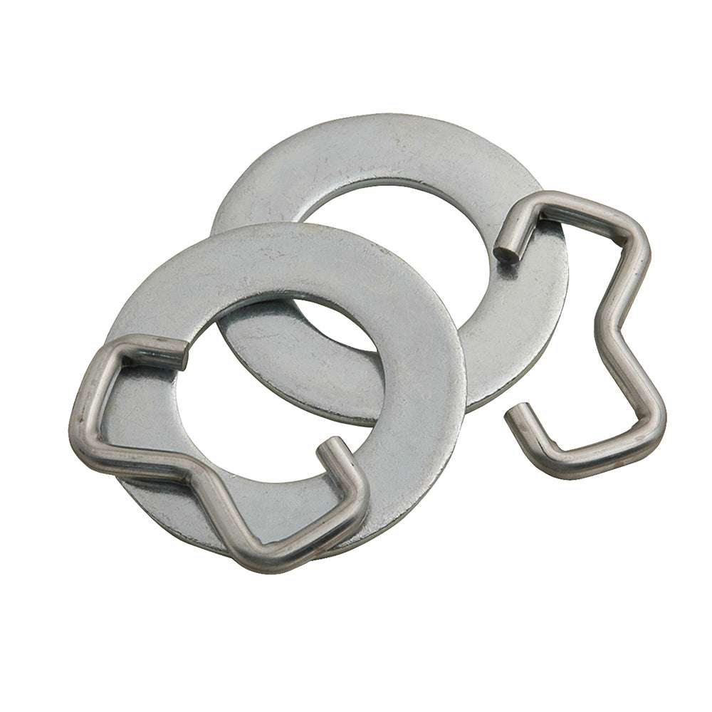 C.E. Smith zinc plated wobble roller retainer rings with washers for trailer shafts