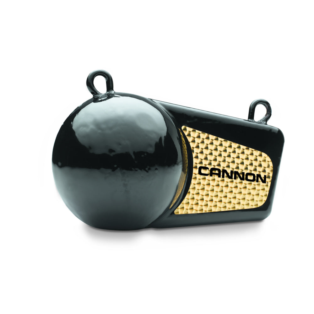 Cannon 16 LB flash weight with flashing prism design and black vinyl coating for trolling fishing