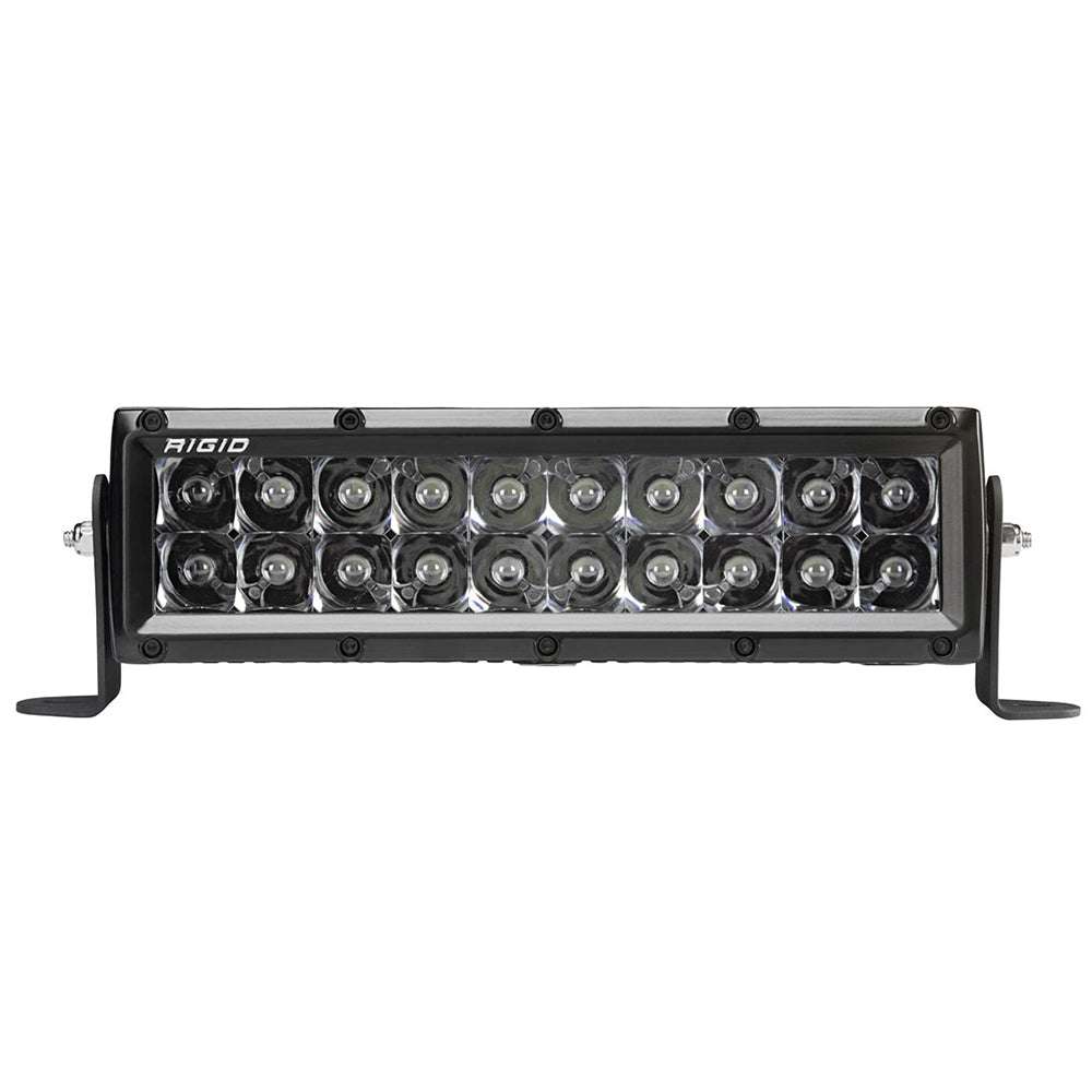 RIGID Industries E-Series Pro 10" Spot LED light bar in midnight black with all-black hardware and impact-resistant polycarbonate lens