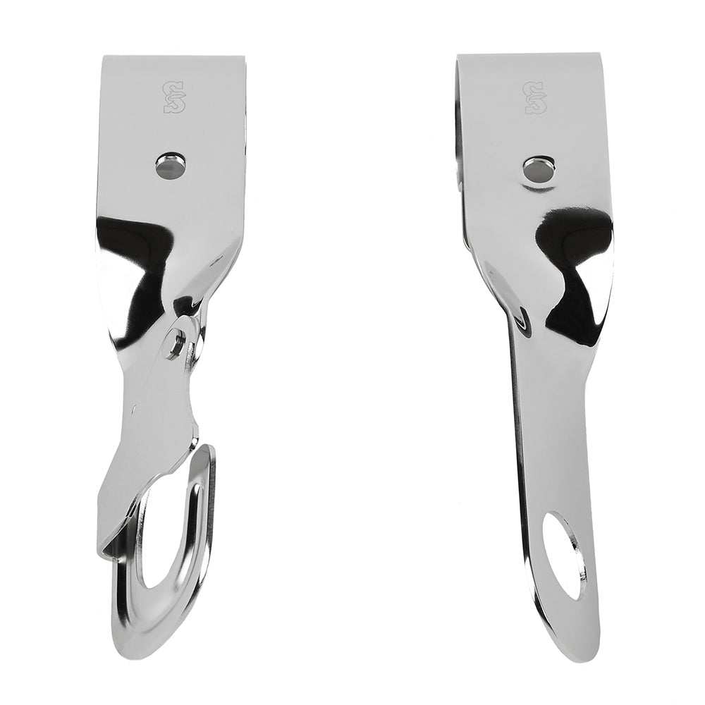Schaefer Anchor Hanger stainless steel clamp for Danforth anchors 8-22 lbs with vinyl liner protection