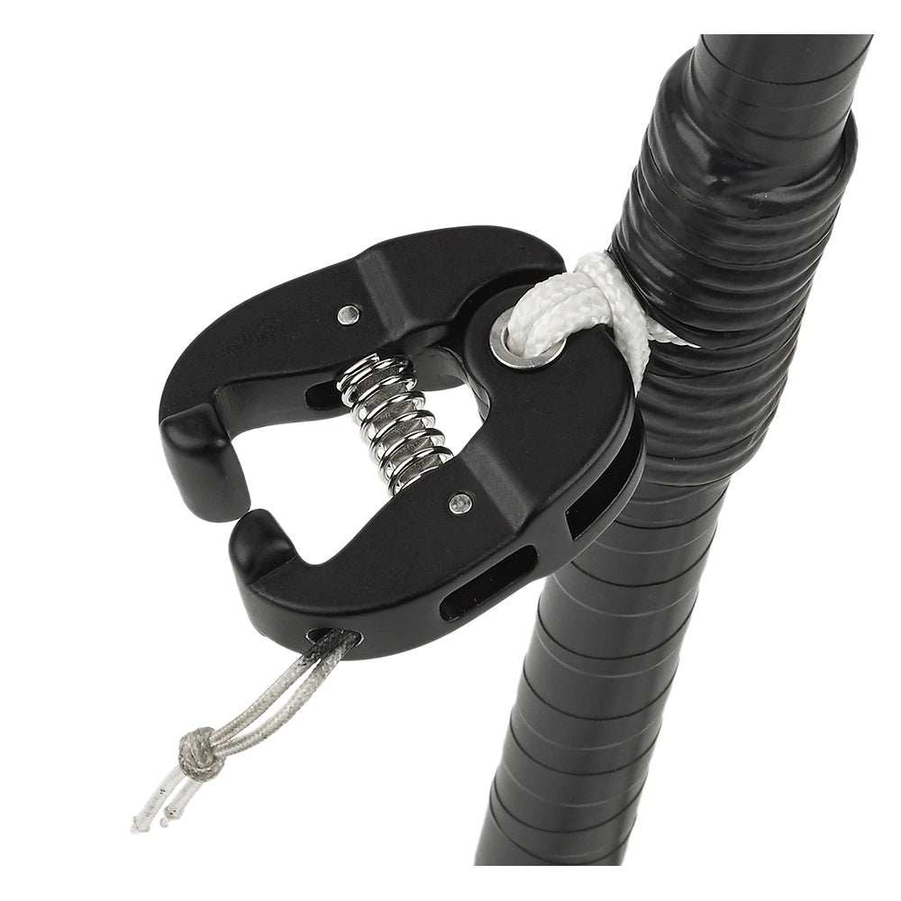 Schaefer forged aluminum small opening pre-feeder with spring mechanism for luff tape attachment