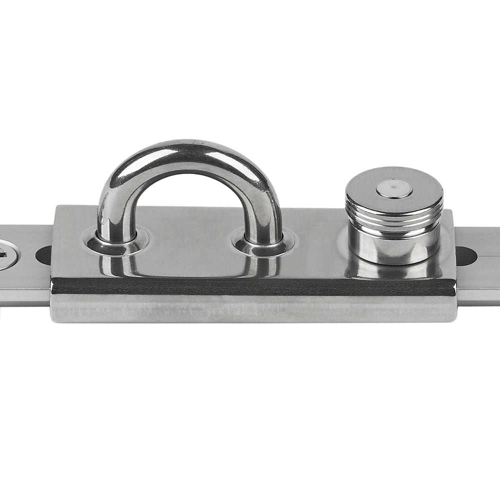 Schaefer Stainless 1-1/4 inch T-Track Slider Eye Slide with polished stainless steel finish