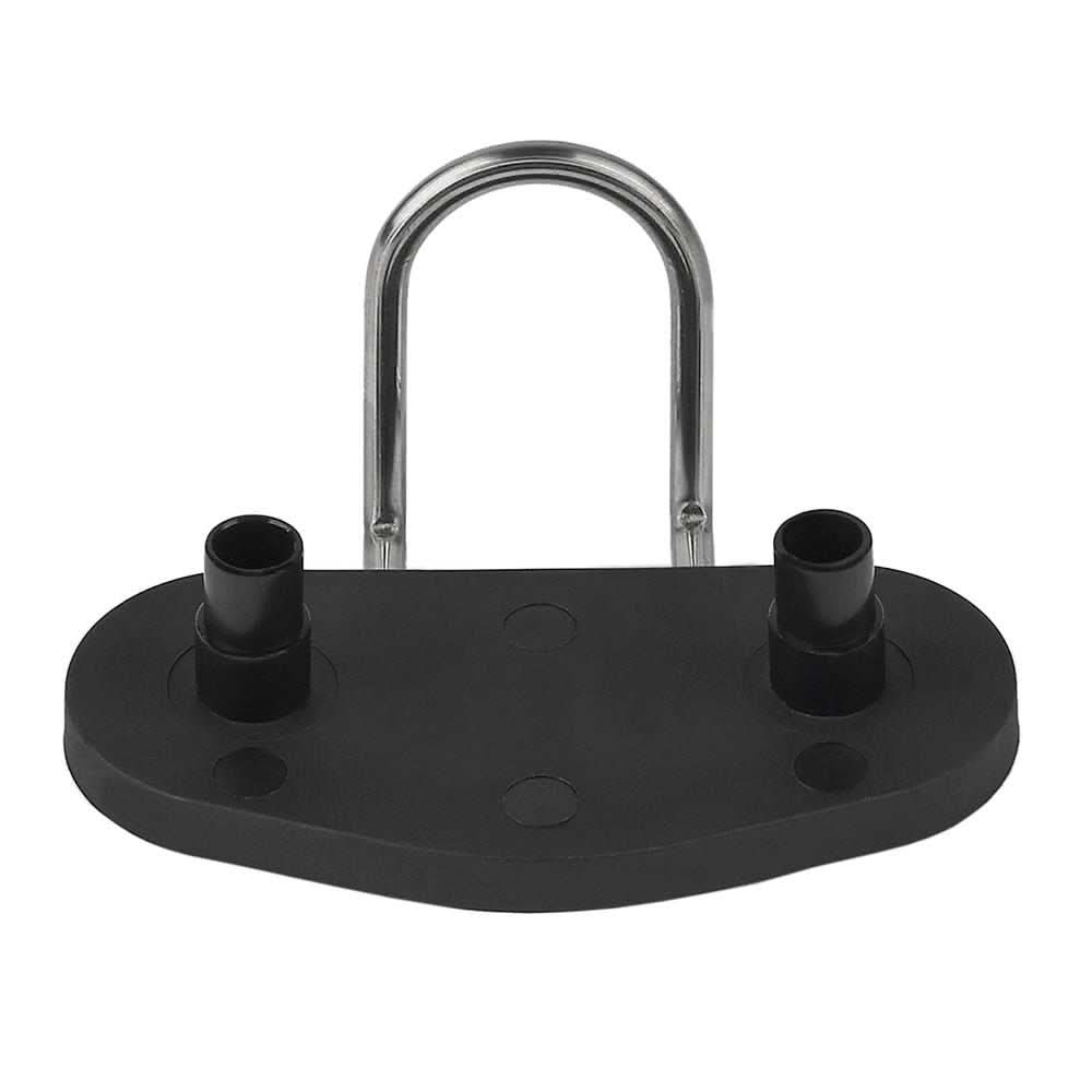 Schaefer wire fairlead with base for 70-17 cam cleat, black and metal design