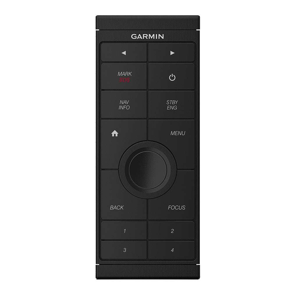 Garmin GRID 20 marine remote control with joystick and customizable keys in vertical orientation