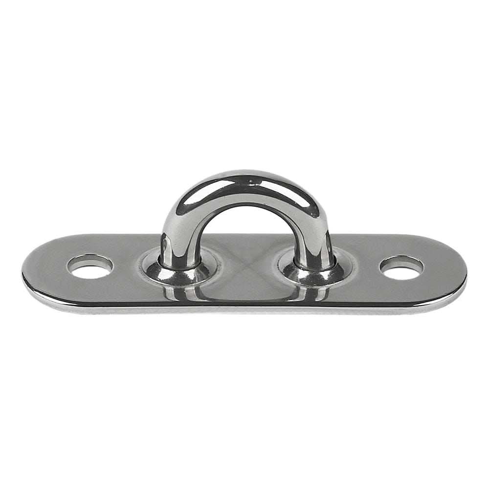 Schaefer Stainless Steel Welded Pad Eye 2 inch length 5/8 inch width marine hardware