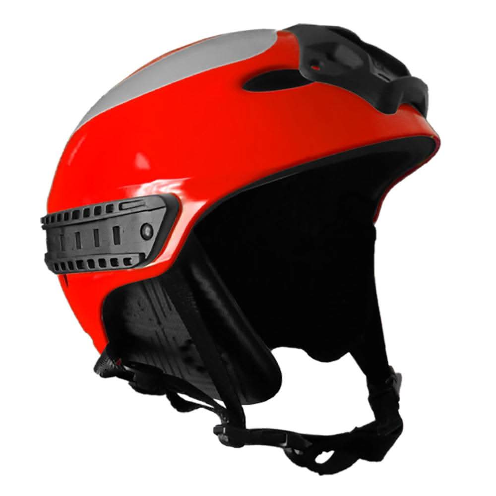 Red First Responder Water Helmet Large XL with ventilation, ABS shell, and adjustable straps