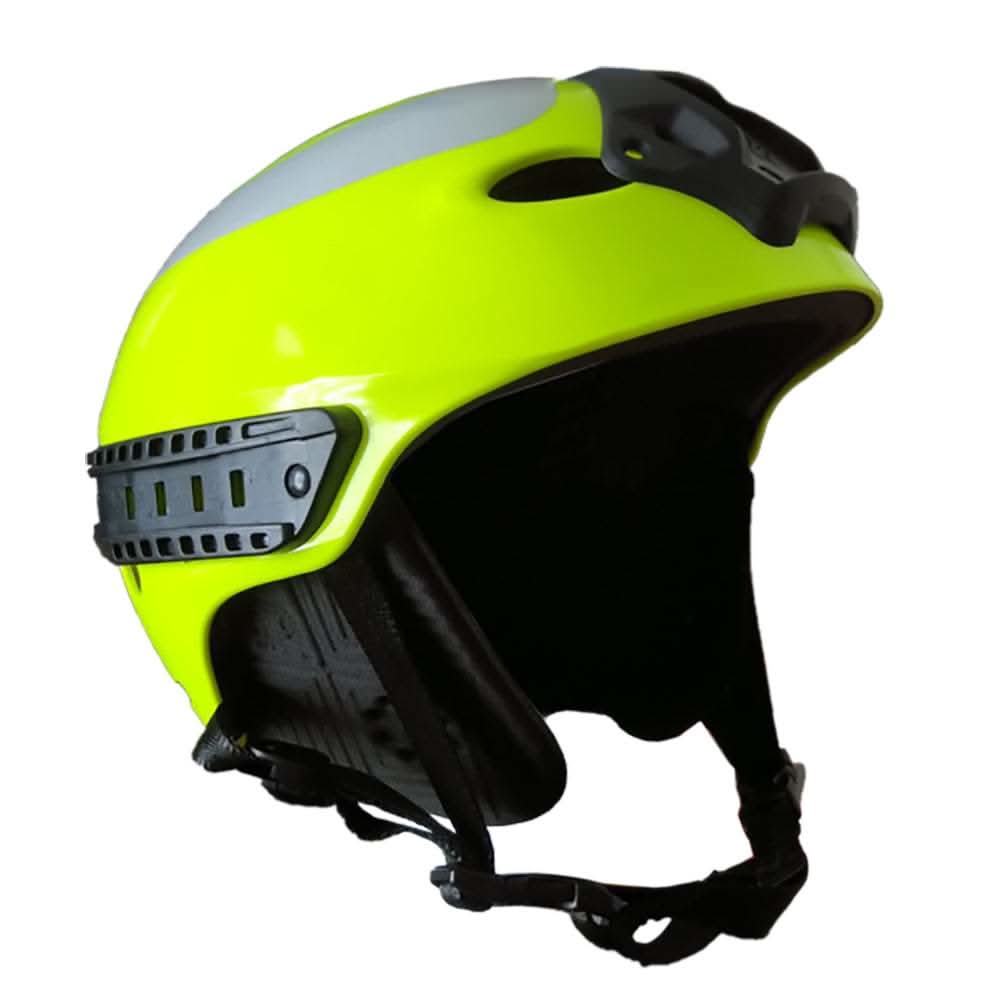 First Responder Water Helmet large/XL hi-vis yellow with ventilation vents and accessory mounts