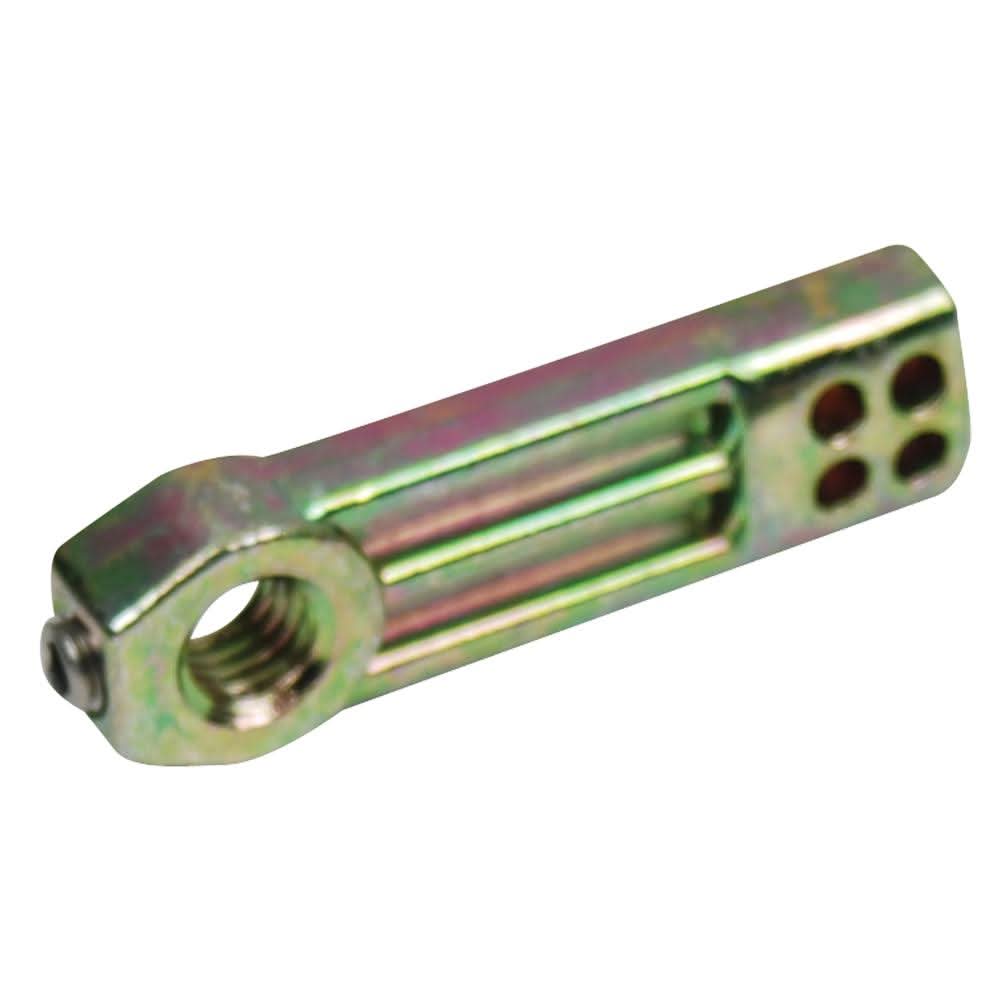 Whitecap Straight Short Cam Bar zinc replacement with threaded shaft and set screw, 1-7/8 inch length