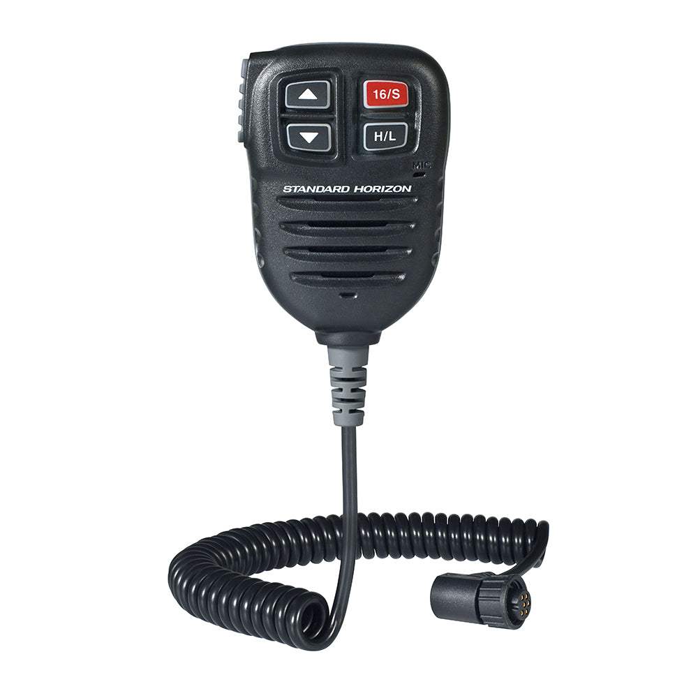 Standard Horizon Replacement Speaker Microphone for Quantum GX6000 VHF AIS black with coiled cord
