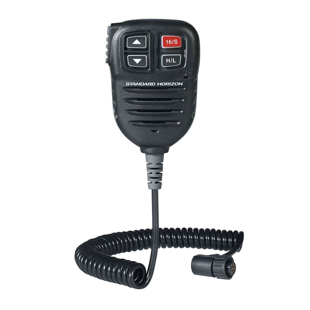 Standard Horizon Replacement Speaker Microphone for Quantum GX6000 VHF AIS black with coiled cord