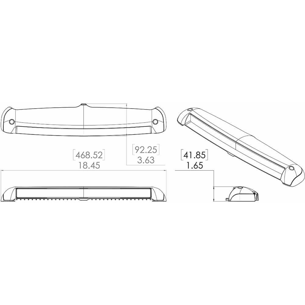 Lumitec Razor Light Bar - Spot - Flush Mount - White - 101587
