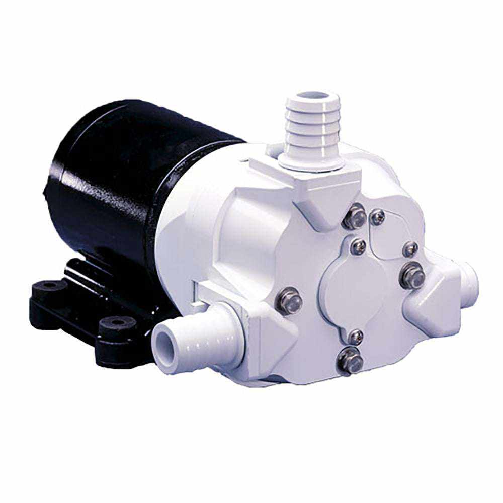 Raritan Diaphragm Intake Pump 24V motor assembly white and black compact design