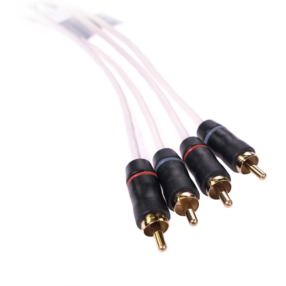 FUSION MS-FRCA6 6' 4-Way Shielded RCA Cable - 010-12618-00