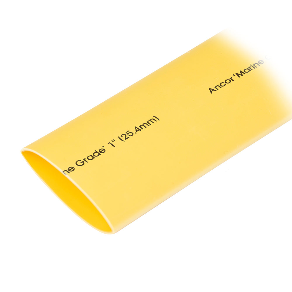 Ancor Heat Shrink Tubing 1" x 48" - Yellow - 1 Pieces - 307948