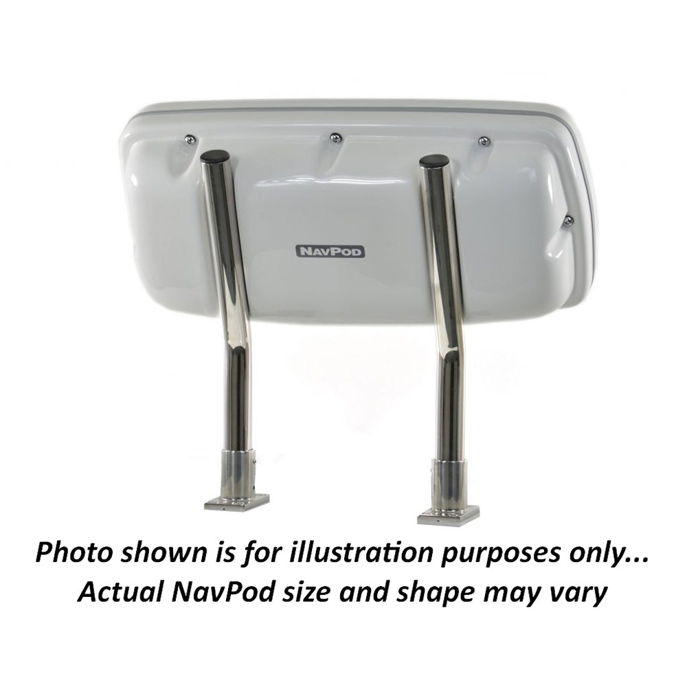 NavPod SystemPod Pre-Cut for Garmin GPSMAP 942xs, 942, 922xs and 922 and 2 Instruments (3.6″ Holes) for 9.5″ Wide Guard - GP1080-24