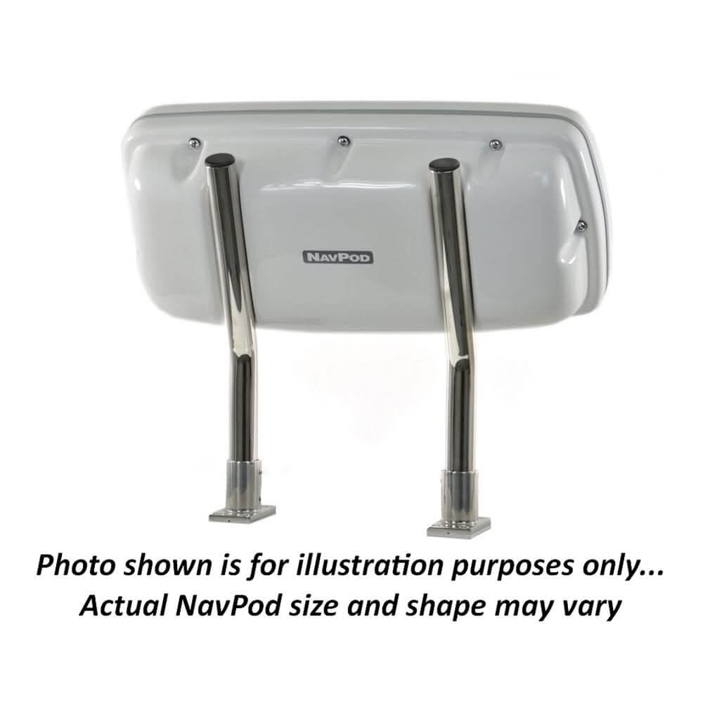 NavPod SystemPod Pre-Cut for Garmin GPSMAP 942xs, 942, 922xs and 922 and 2 Instruments (3.6″ Holes) for 9.5″ Wide Guard - GP1080-24