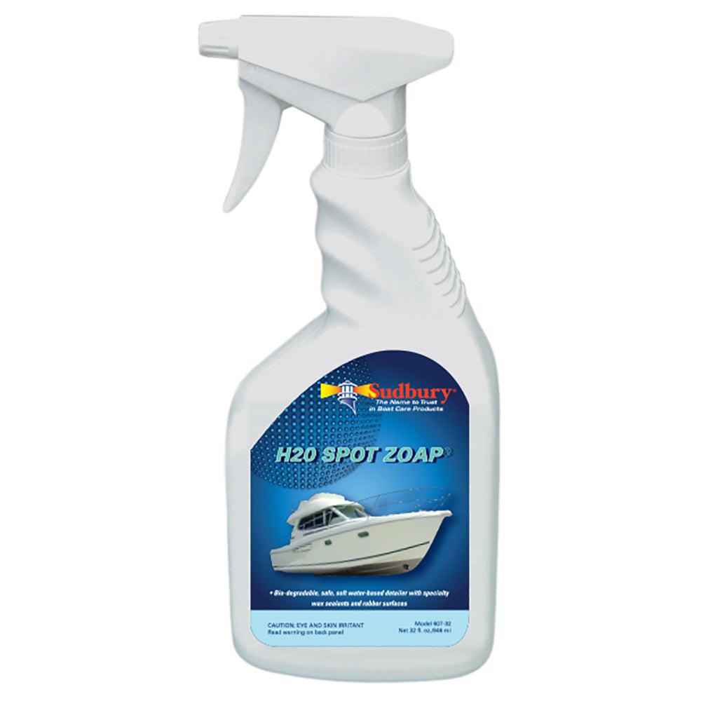 Sudbury H2O Spot Zoap 32oz biodegradable saltwater cleaner for rubber surfaces spray bottle