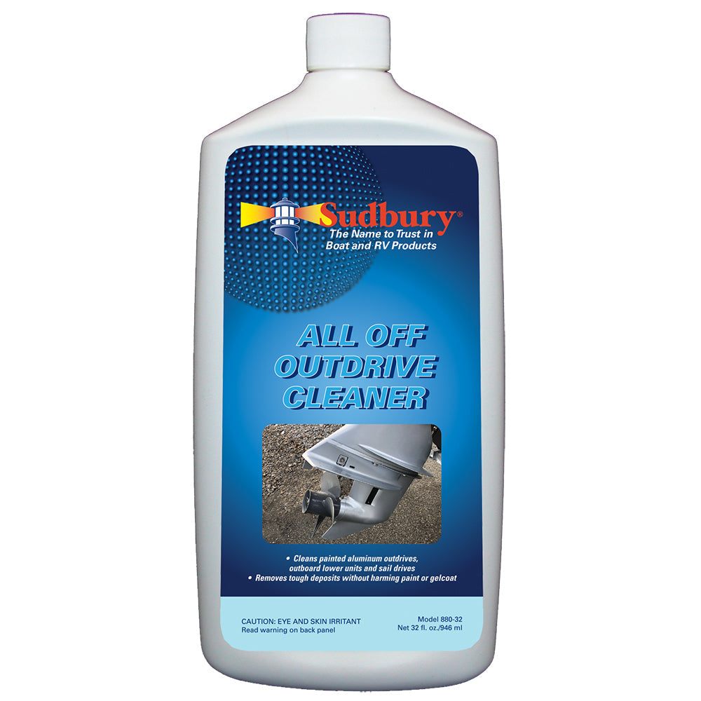 Sudbury All Off Outdrive Cleaner 32oz bottle for painted aluminum outdrive cleaning