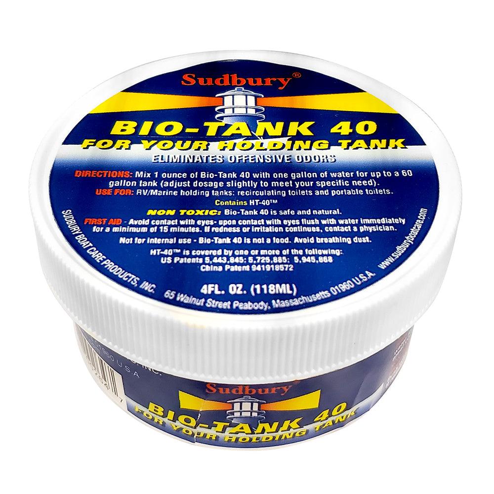 Sudbury Bio-Tank 40 4oz holding tank treatment eliminates odors and is non-toxic
