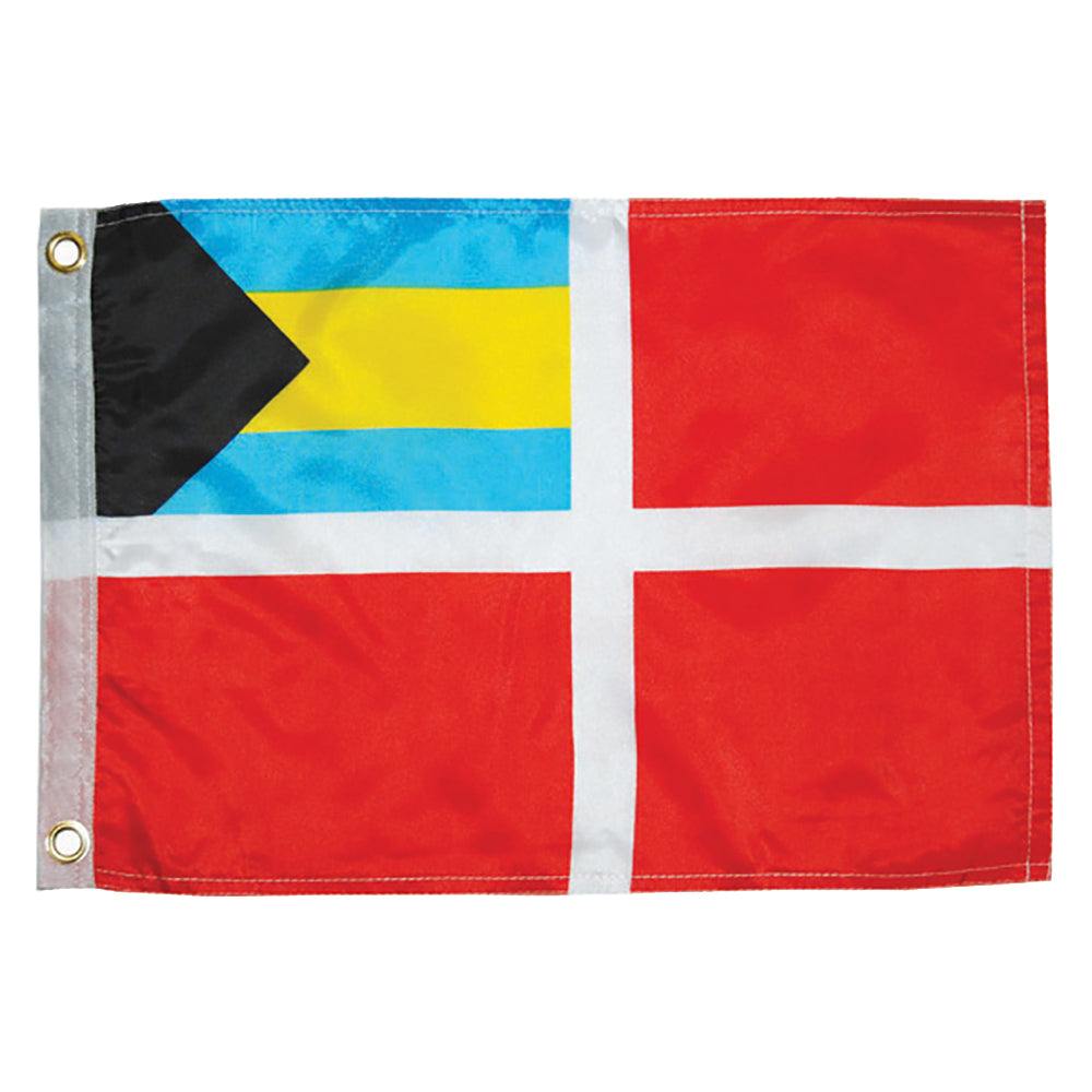 Taylor Made Bahamas Courtesy Flag 12x18 nylon with brass grommets single sided bright colors