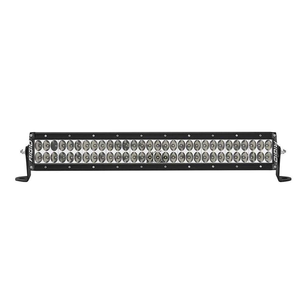 RIGID Industries E-Series PRO 20-inch black driving LED light bar with blacked-out circuit board and powder-coated brackets