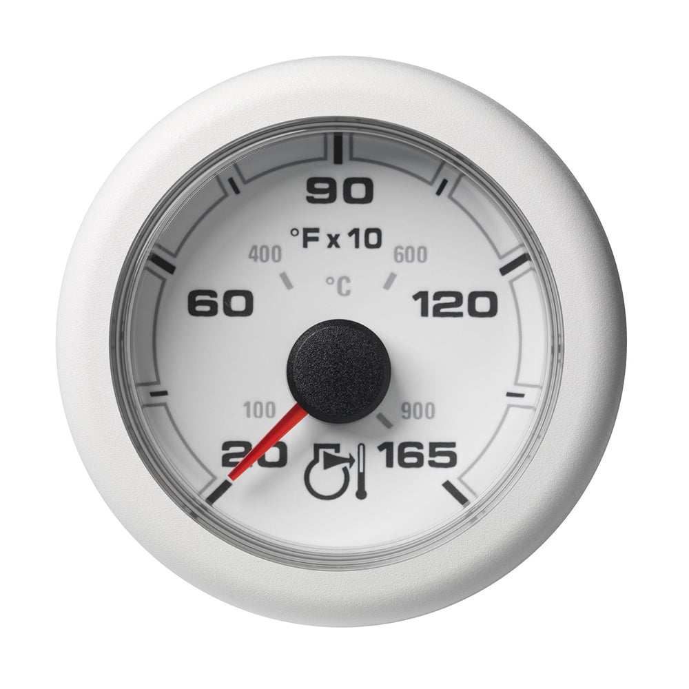 VDO 2-1/16 inch OceanLink pyrometer 1650 degree gauge with white dial and bezel for 900°C measurement