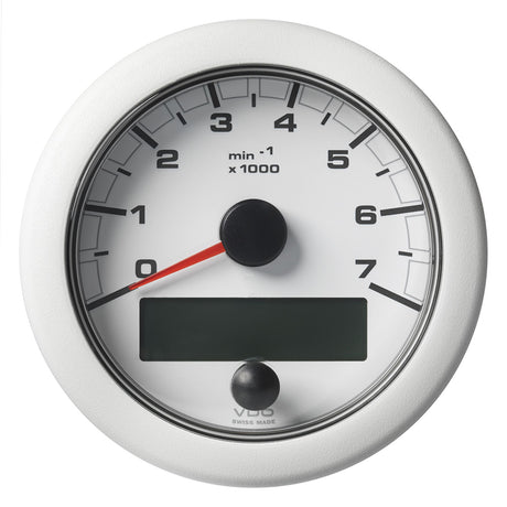 VDO 3-3/8" (85mm) OceanLink NMEA 2000 Tach - 7000 RPM - White Dial & Bezel - A2C1065820001