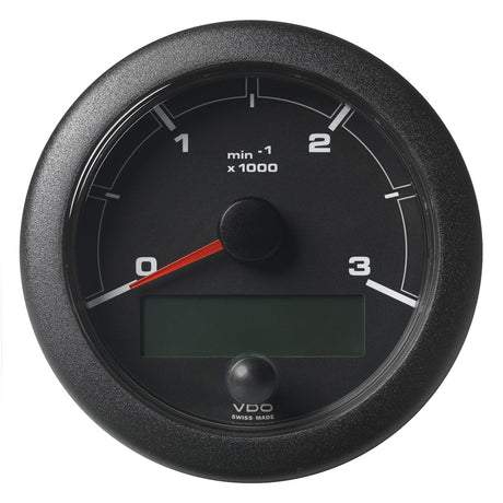 VDO 3-3/8" (85mm) OceanLink NMEA 2000 Tach - 3000 RPM - Black Dial & Bezel - A2C1065660001