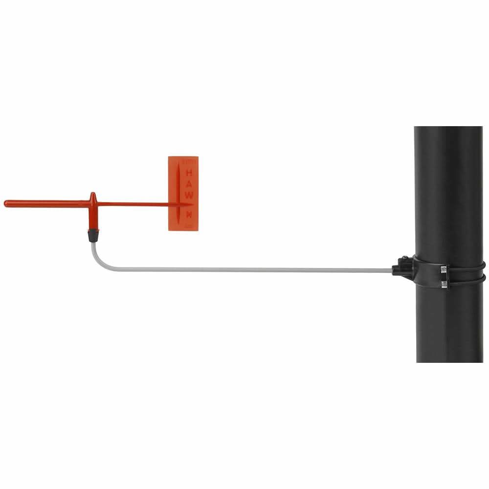 Schaefer Little Hawk Mk 2 Wind Indicator mounted on mast pole for sailing wind direction measurement