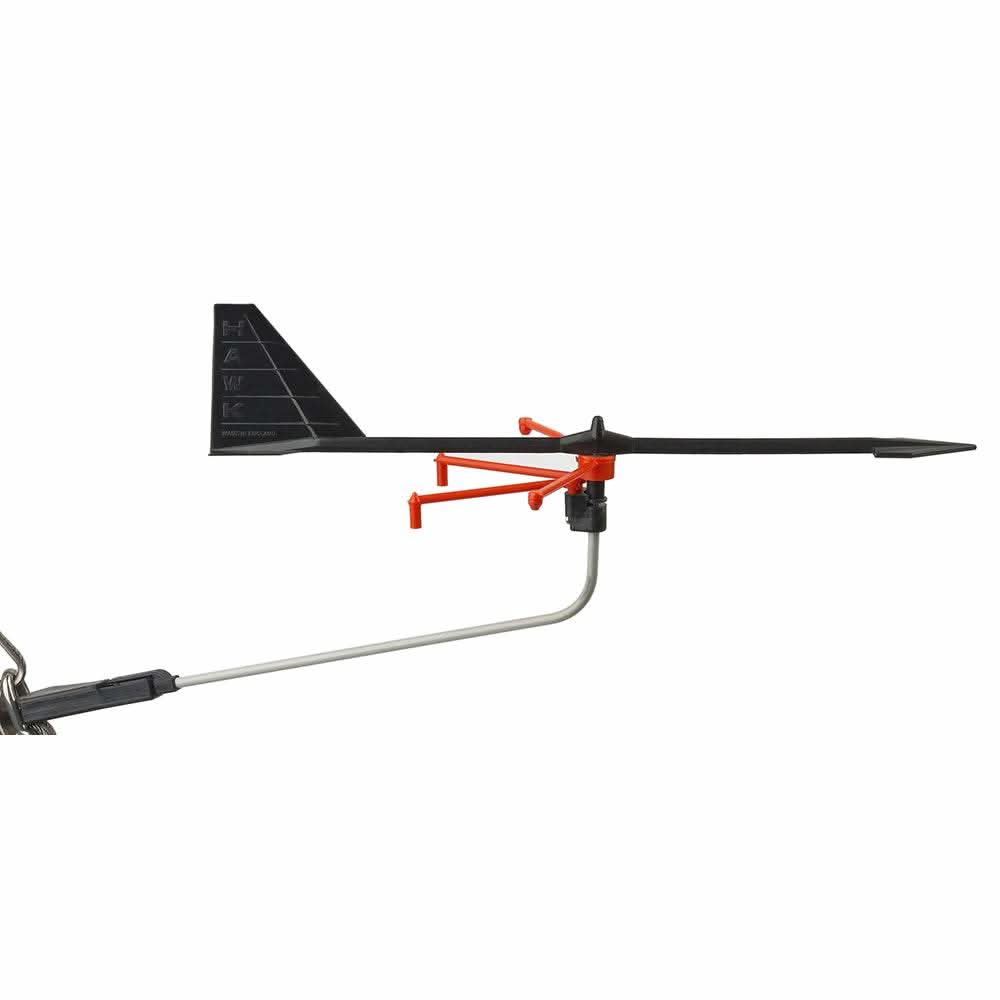 Schaefer Cat Hawk wind indicator for non-spin catamarans up to 8m with aluminum support rod and quick mount clip