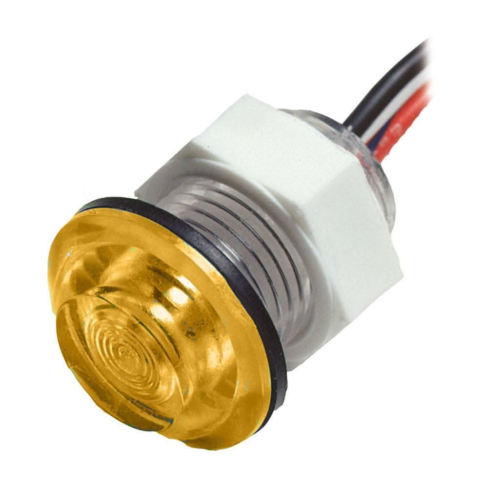 Innovative Lighting amber LED bulkhead livewell flush mount light with wires