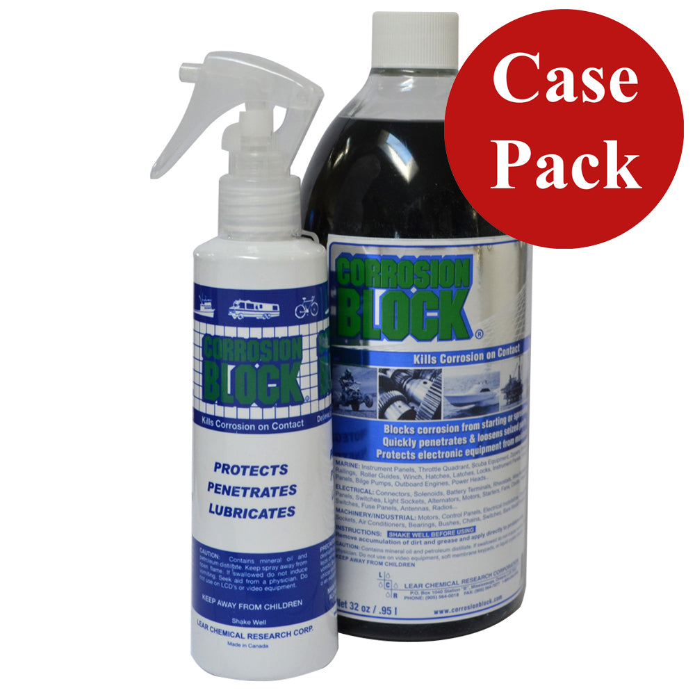 Corrosion Block 32oz Bottle with Pump - Non-Hazmat, Non-Flammable & Non-Toxic *Case of 4* - 20032CASE