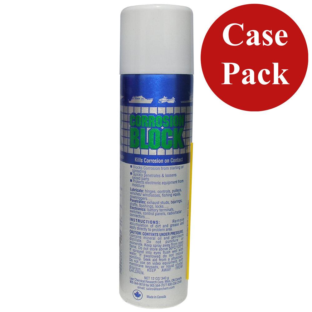 Corrosion Block 12oz Aerosol can with case pack label, anti-corrosion spray for metal protection