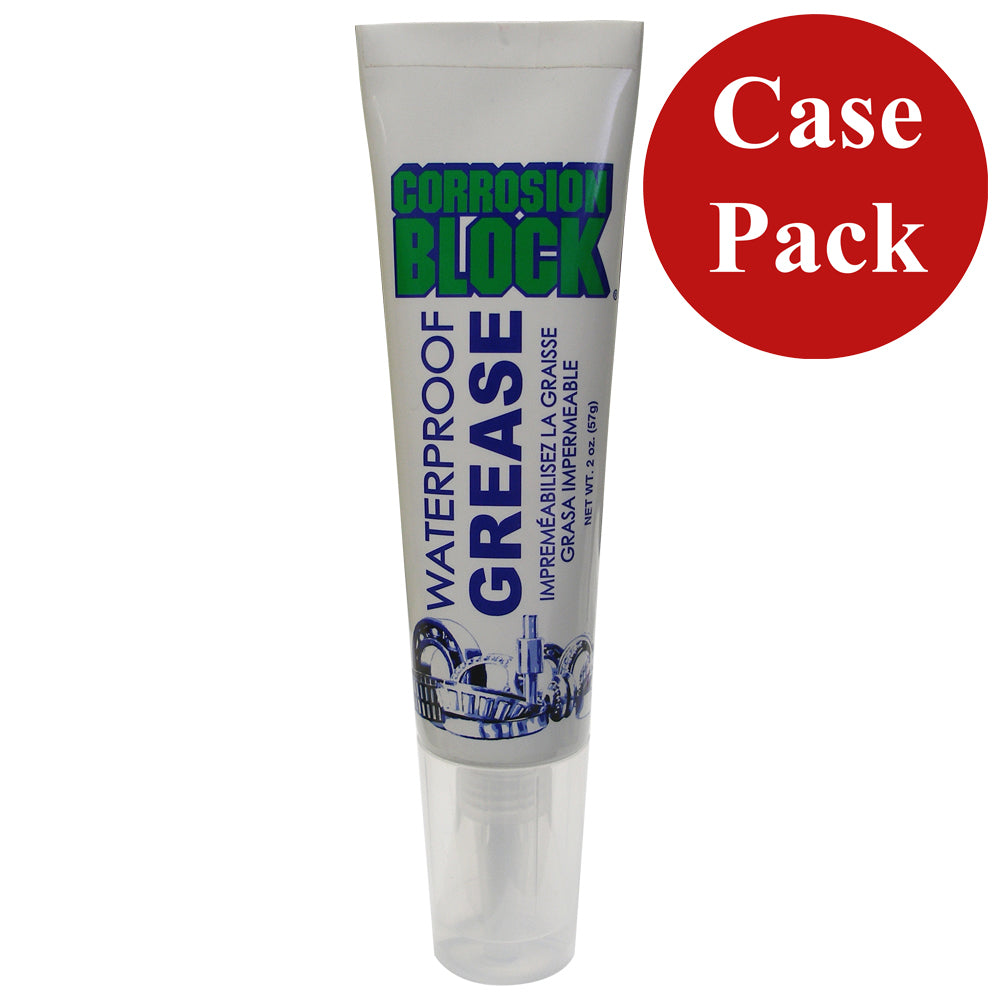 Corrosion Block High Performance Waterproof Grease - 2oz Tube - Non-Hazmat, Non-Flammable & Non-Toxic *Case of 24* - 25002CASE