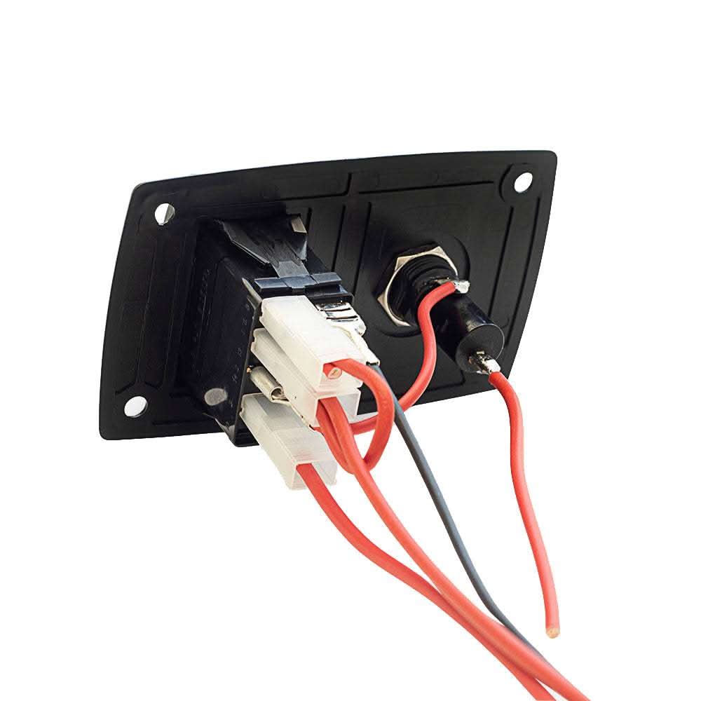 Albin Pump 3-way bilge panel switch with wires for 12/24V marine pump control