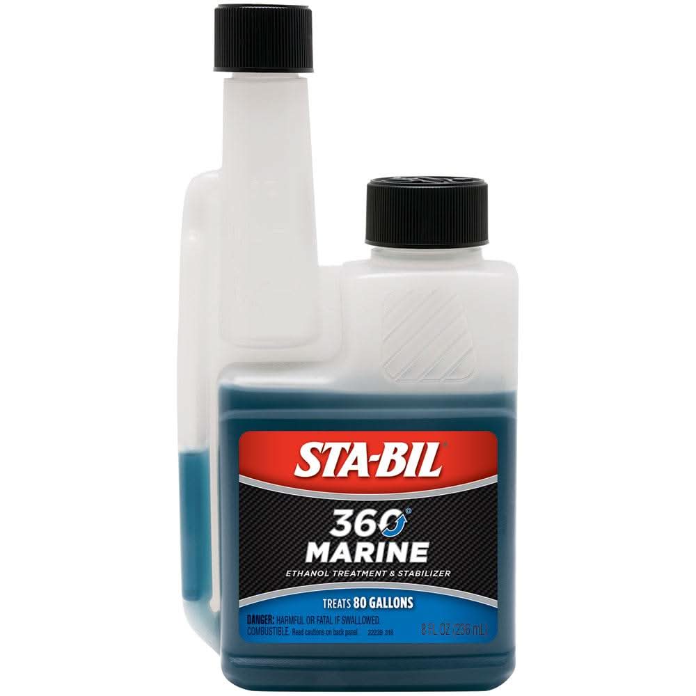 STA-BIL 360 Marine 8oz fuel system cleaner and stabilizer for boats and marine engines