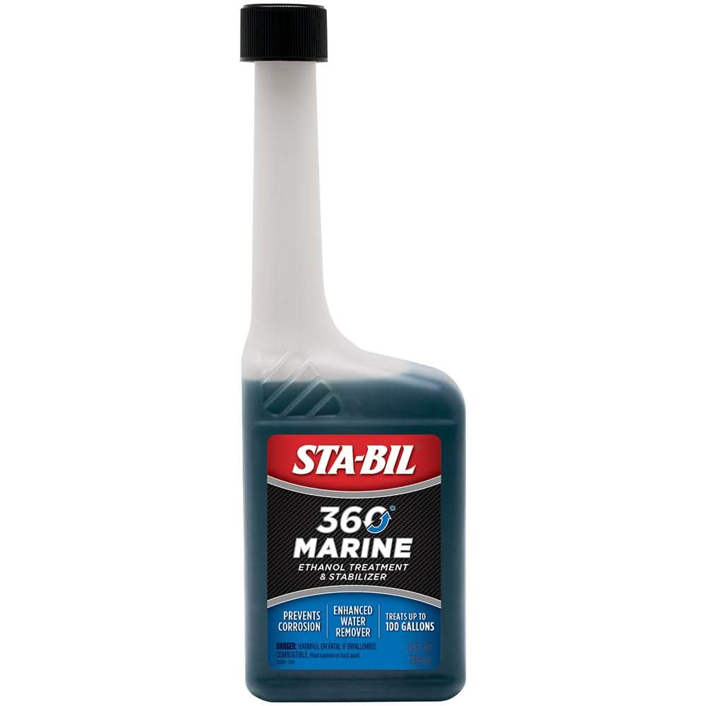 STA-BIL 360 Marine 10oz fuel system cleaner and ethanol treatment for boats and water sports engines