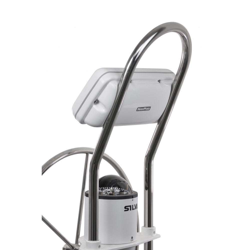 NavPod GP2500-33 SystemPod pre-cut mount for Raymarine AXIOM 7 and 1 instrument on 12" Wide Guard with NMEA 2000 connector.