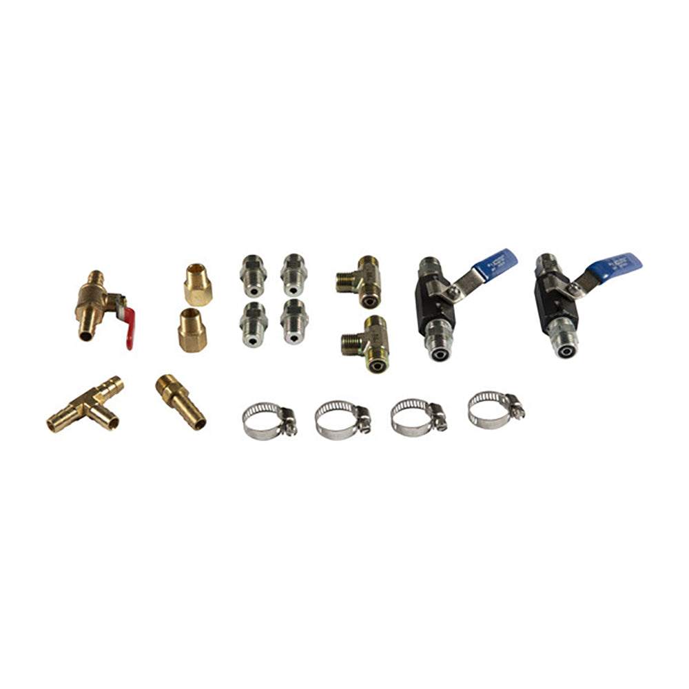 Garmin Verado Adapter Kit with hydraulic autopilot fittings and valves