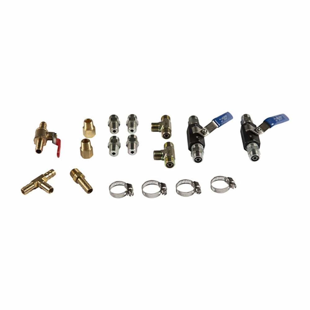 Garmin Verado Adapter Kit with hydraulic autopilot fittings and valves
