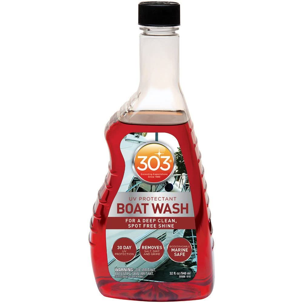303 Boat Wash with UV Protectant 32oz bottle for marine safe, biodegradable boat cleaning and protection