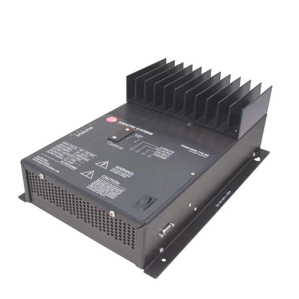 Analytic Systems Power Supply PWS1000-110-12 converting 110V AC to 12V DC 70A with heat sink and durable design