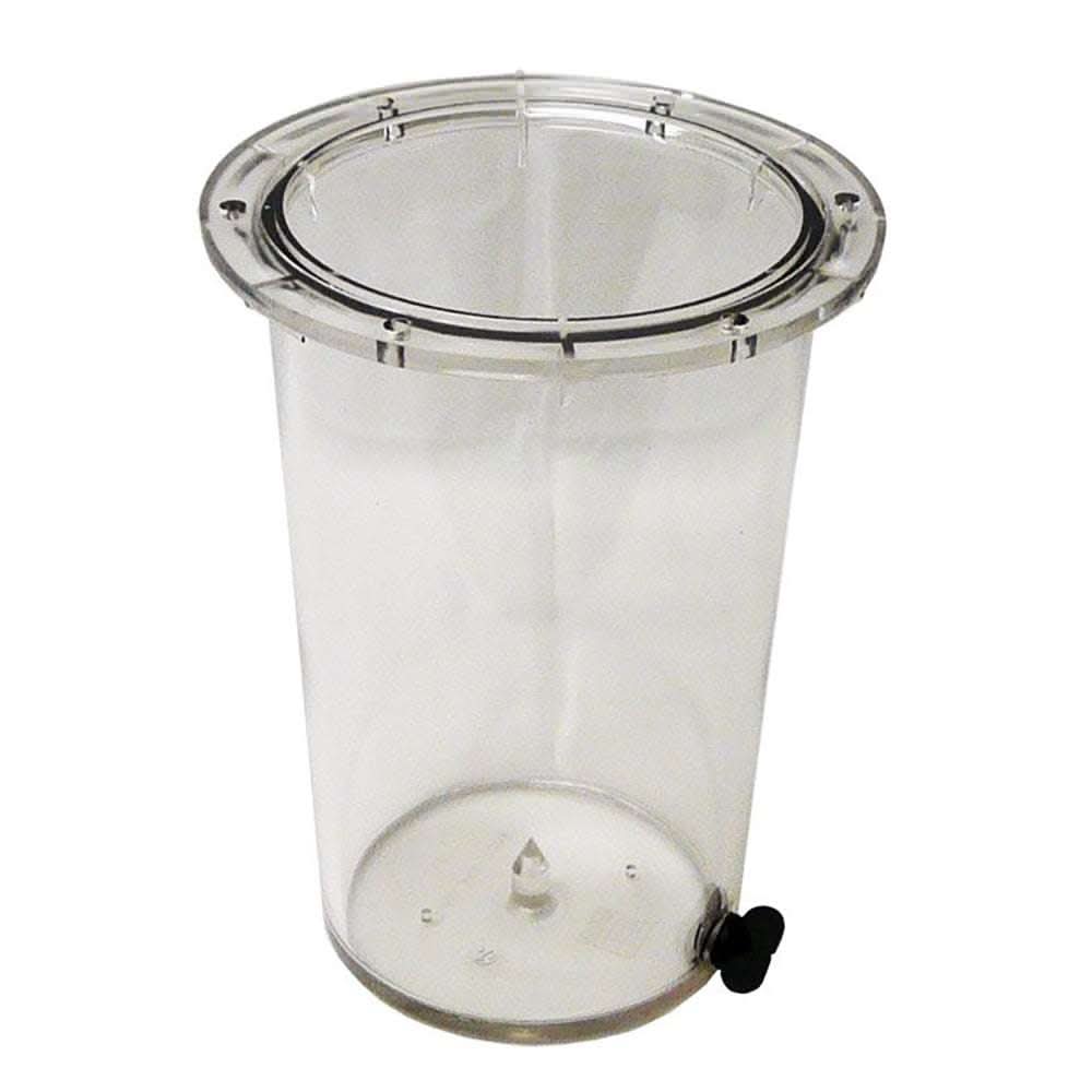 GROCO ARG-2503 clear sight glass for ARG-2500 series with black valve knob